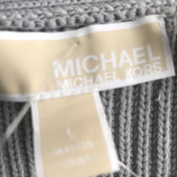 Michael Kors grey cardigan sweater with buttons! - Picture 5 of 7